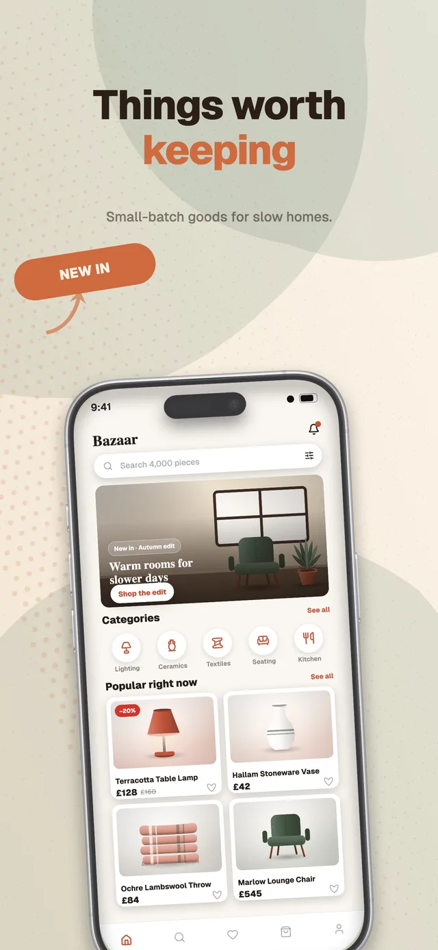Market template set — App Store screenshot made in Shipshot