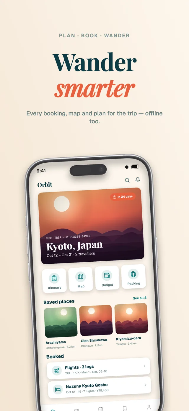 Orbit template set — App Store screenshot made in Shipshot